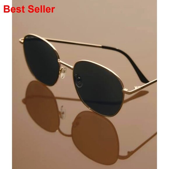 Oversized Round Sunglasses with UV Protection, Universal Fit main image 4